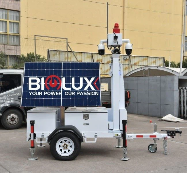 Mobile CCTV Trailer With Security Camera The Ultima