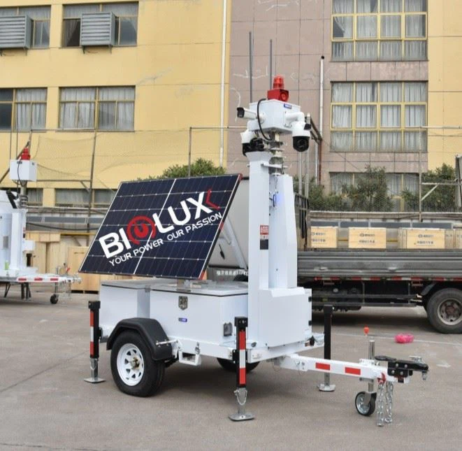 Mobile CCTV Trailer Solar Surveillance Trailer The (4)