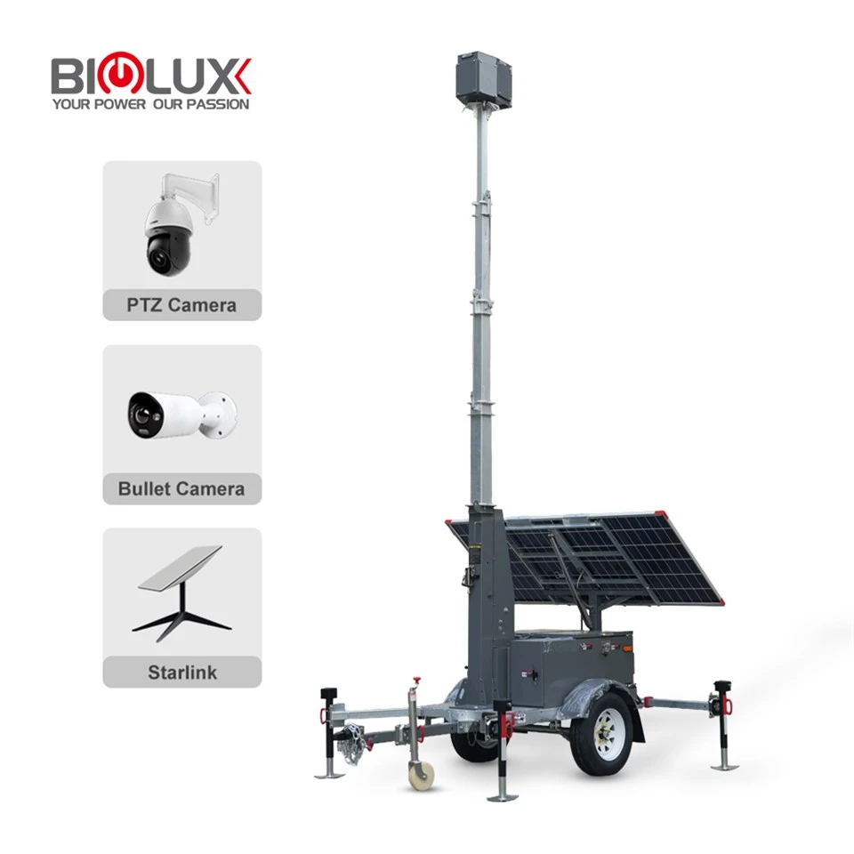 HiSTE Mobile Solar Surveillance Trailer: 24/7 Off-Grid Security