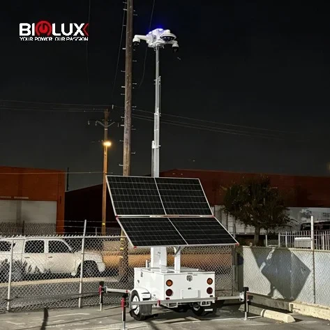 BIGLUX Solar Surveillance Tower for Residential Mountain Area Perimeter Protection
