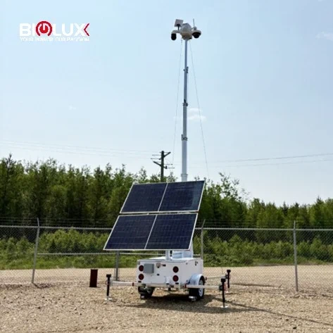 BIGLUX Solar Power Trailer for Sale Mobile Surveillance Tower for Remote Construction Site