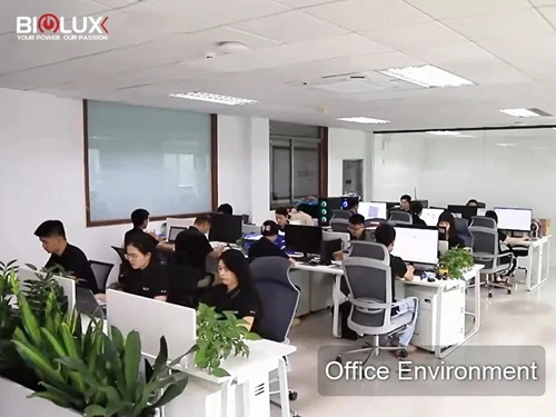 biglux factory building aerial view for solar security trailer production facility