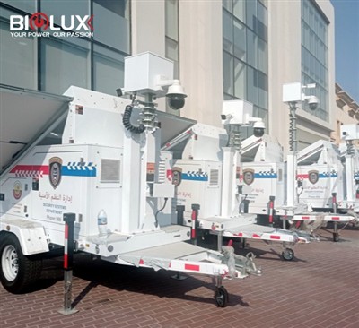 What have we upgraded this year about the solar CCTV trailer？