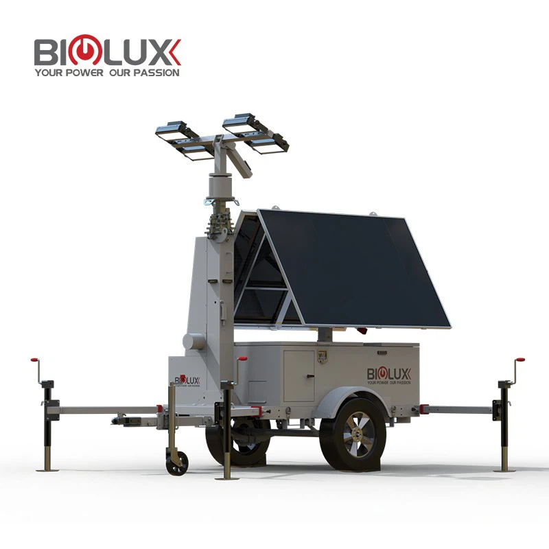 Portable Solar Lighting Trailer For Outdoor Projects
