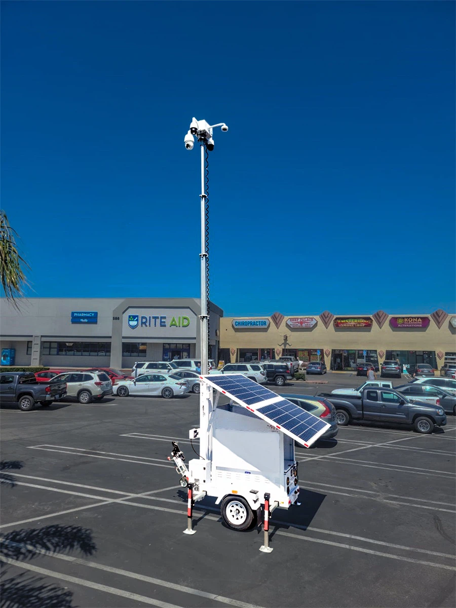 The Application of Mobile Surveillance Trailers in Large Parking Lots